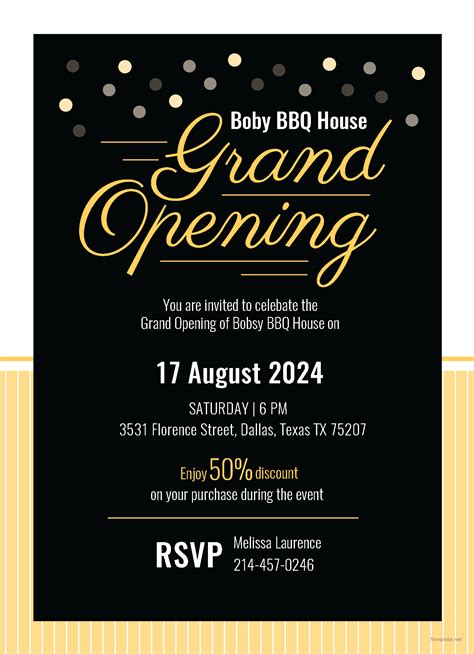 Grand Opening Invitation Templates .